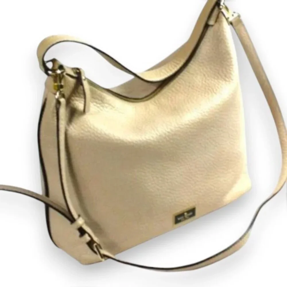 Kate Spade Prospect Place Kaia Crisp Linen Convertible Slouchy Hobo Bag